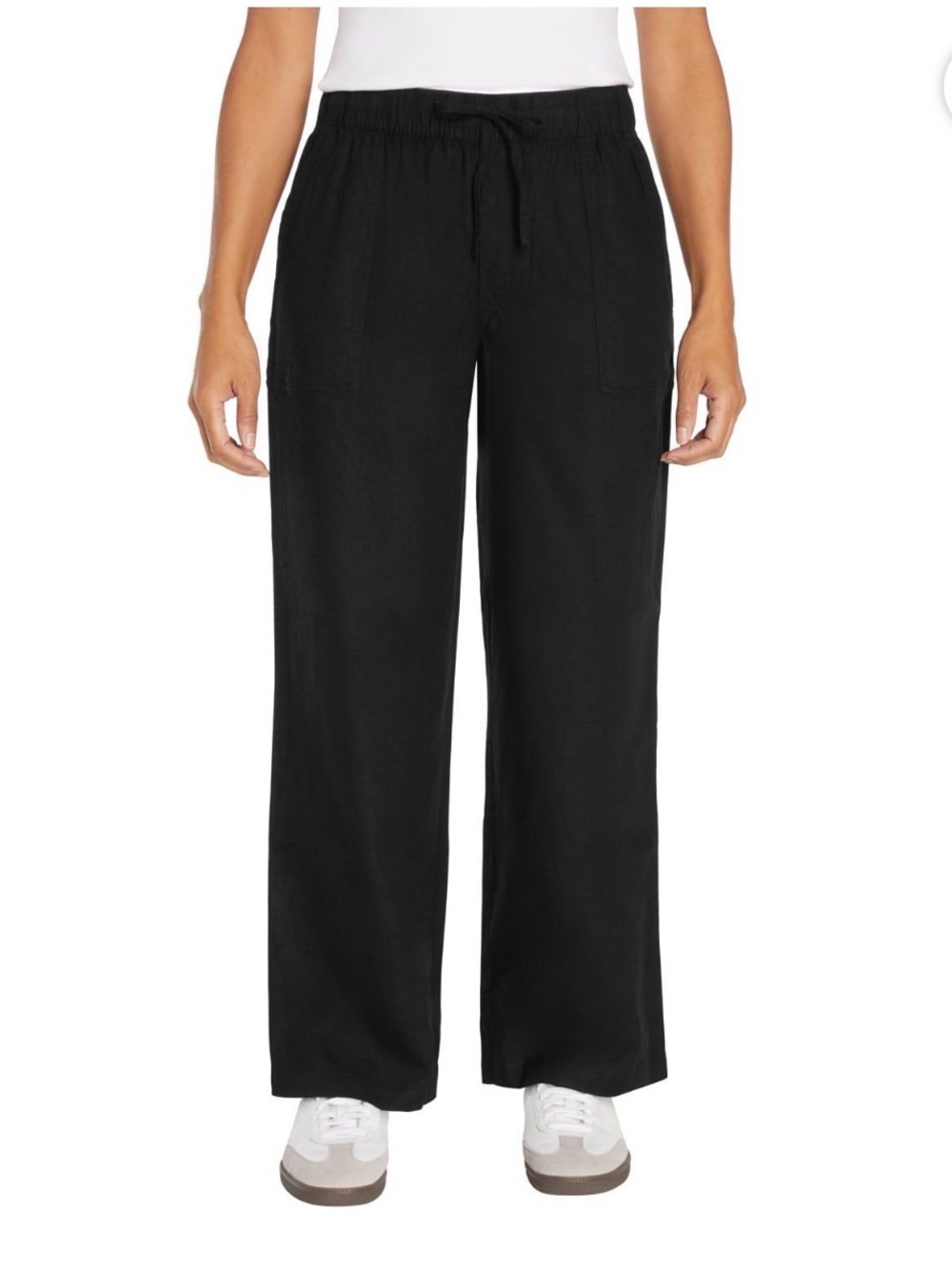 BRAND NEW (no tags) Gap Black Drawstring Linen Pants